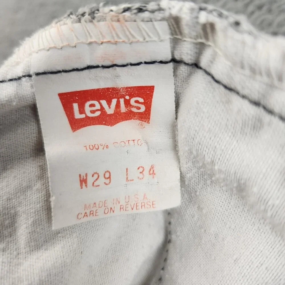 Vintage‎ Levi's SilverTab Loose Fit Baggy Jeans Men's 29x34 Tapered Pleated 80's